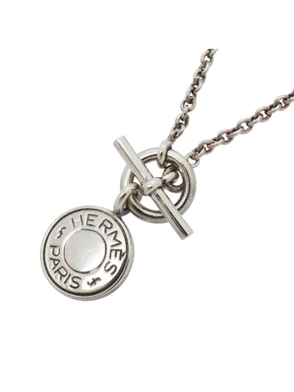 Hermes Necklace Sellier 925 Sterling Silver